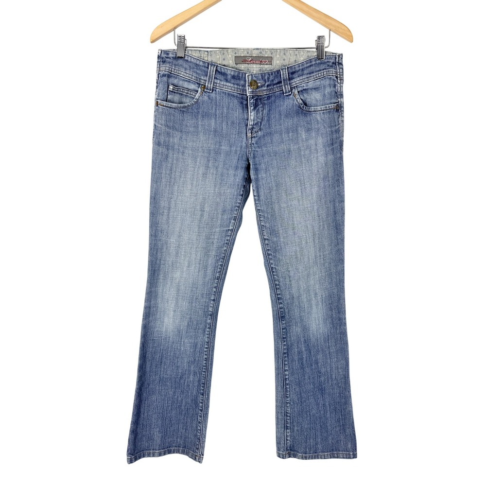 Y2K Level 99 Low Rise Baby Boot Cotton Denim Blue Jeans Women's Size 30